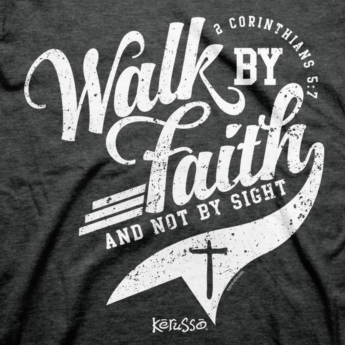 Kerusso Christian T-Shirt Walk By Faith