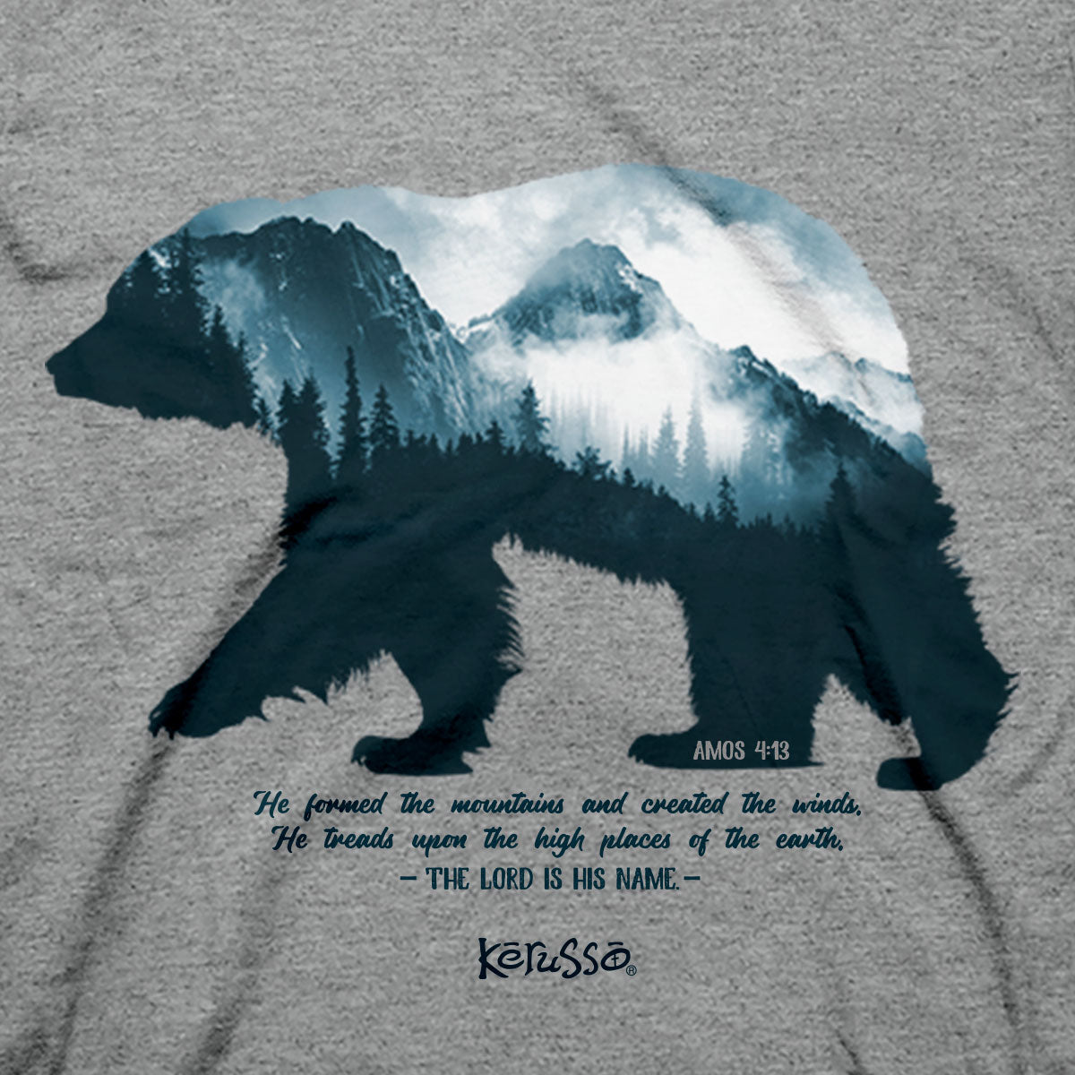 Kerusso Christian T-Shirt Mountain Bear