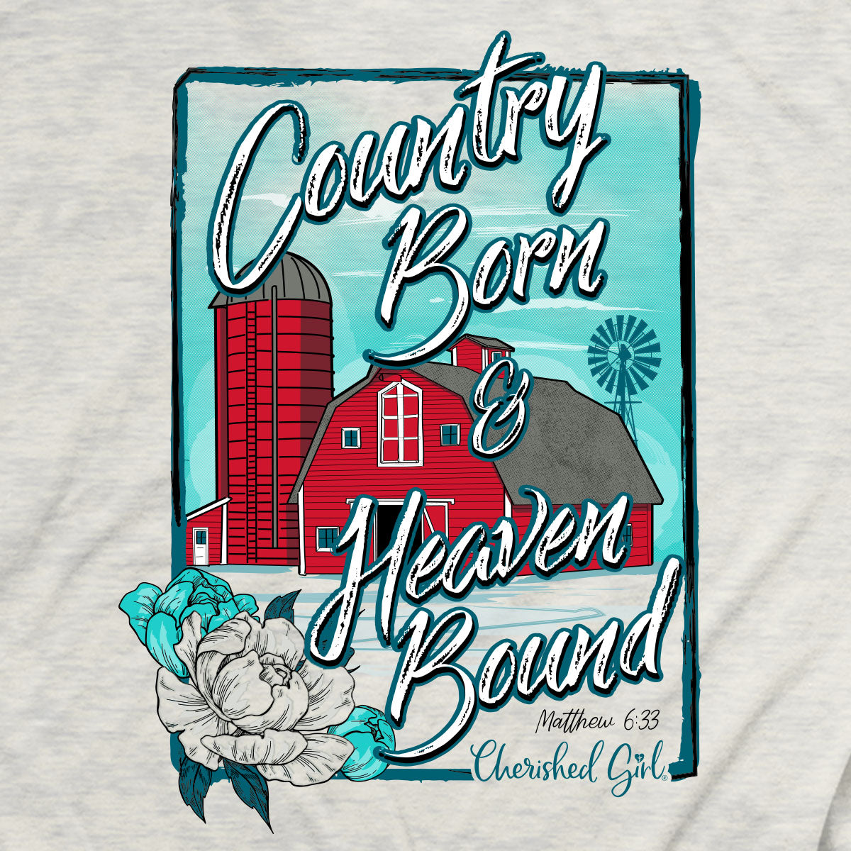 Cherished Girl Womens T-Shirt Country Barn