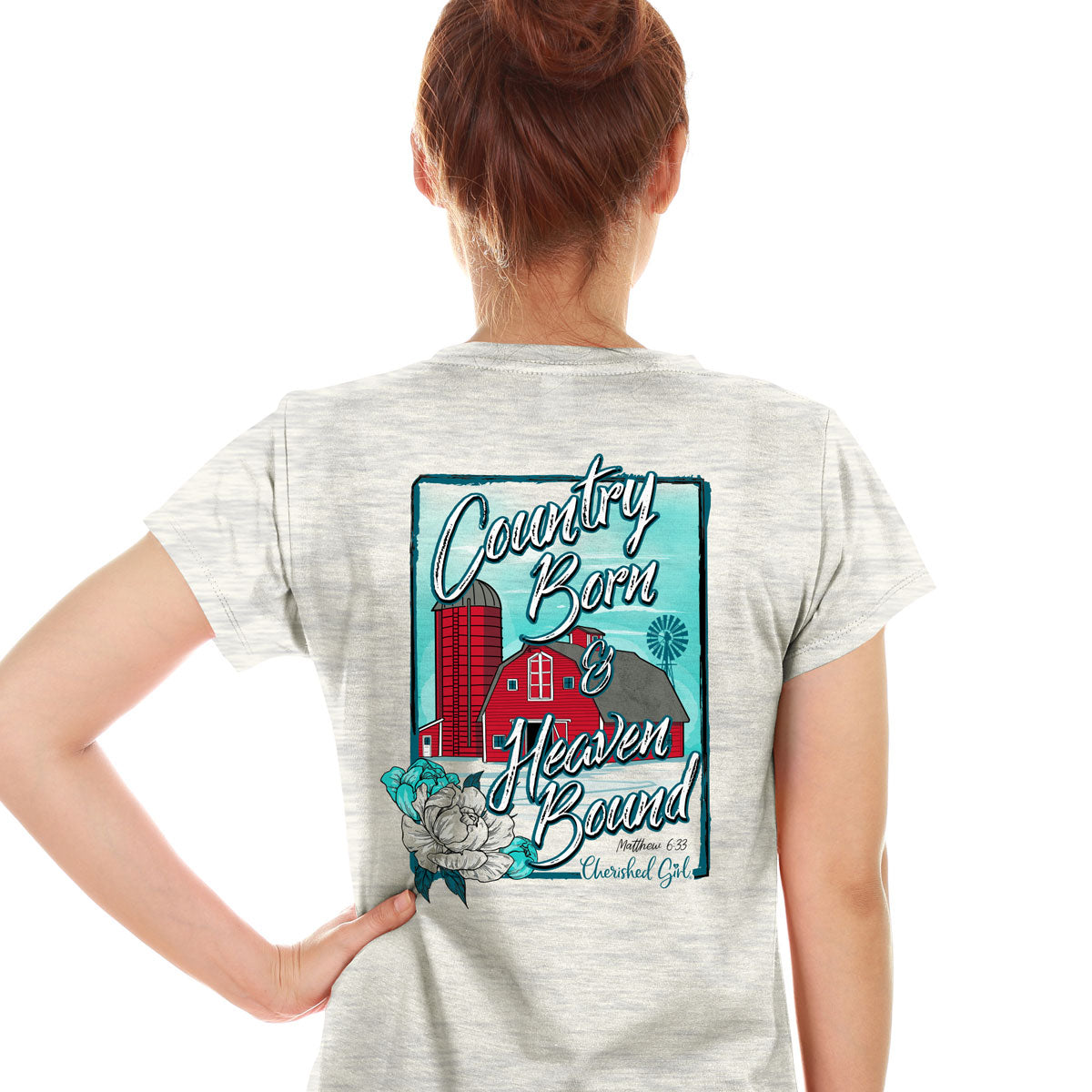 Cherished Girl Womens T-Shirt Country Barn