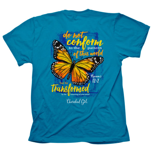 Cherished Girl Womens T-Shirt Transformed Butterfly