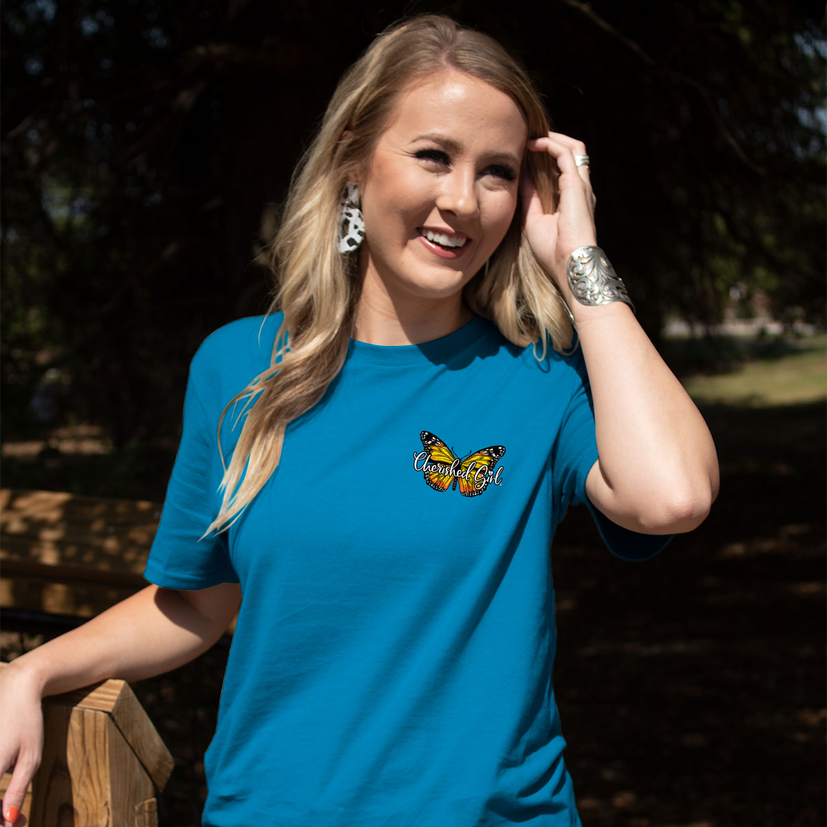 Cherished Girl Womens T-Shirt Transformed Butterfly