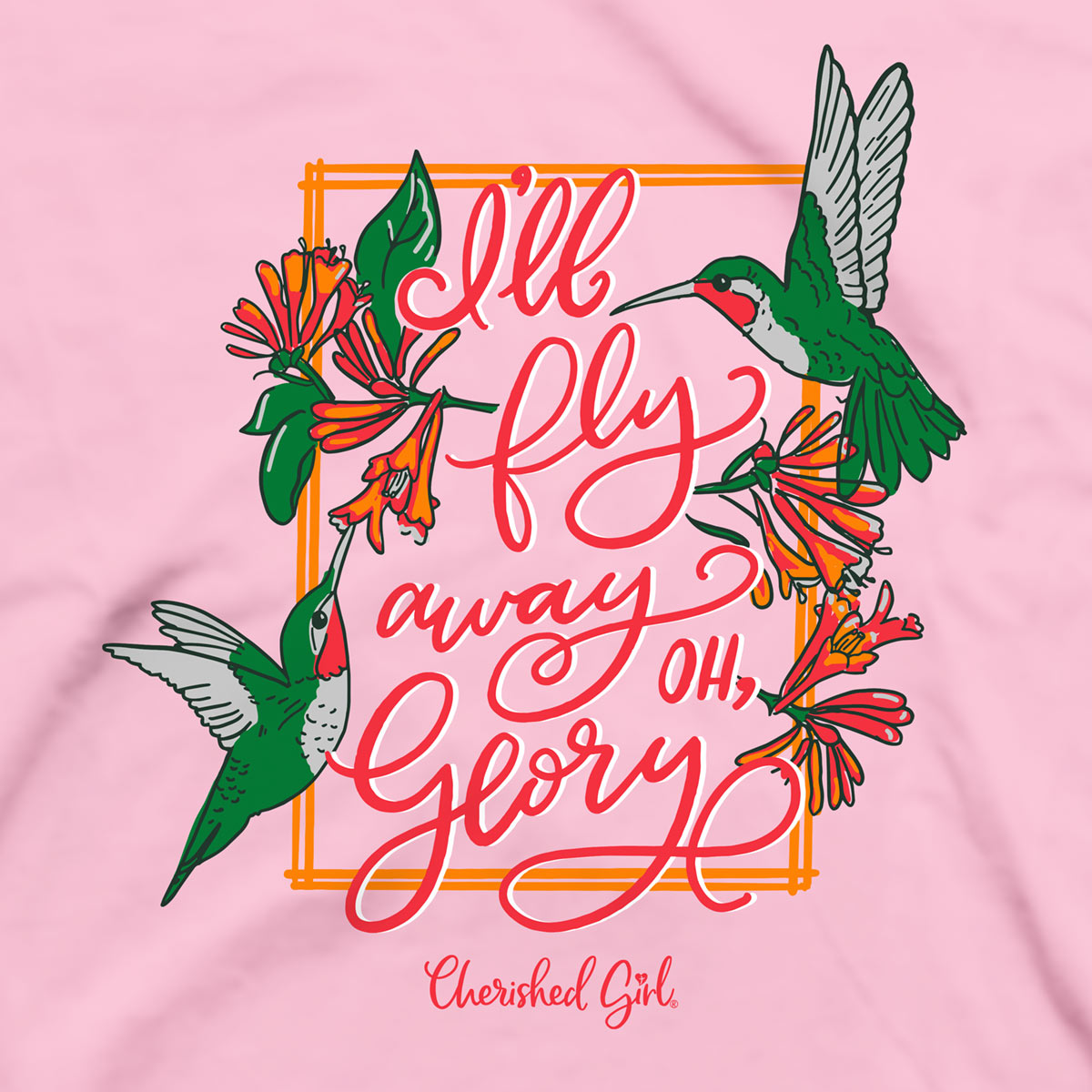 Cherished Girl Womens T-Shirt I'll Fly Away