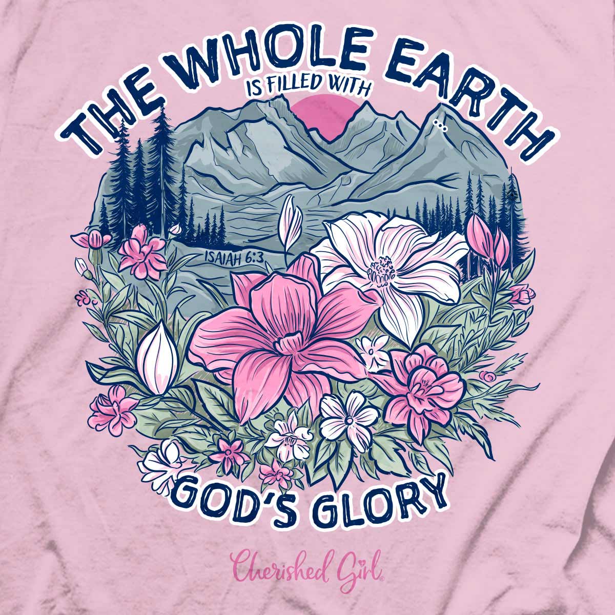 Cherished Girl Womens T-Shirt The Whole Earth