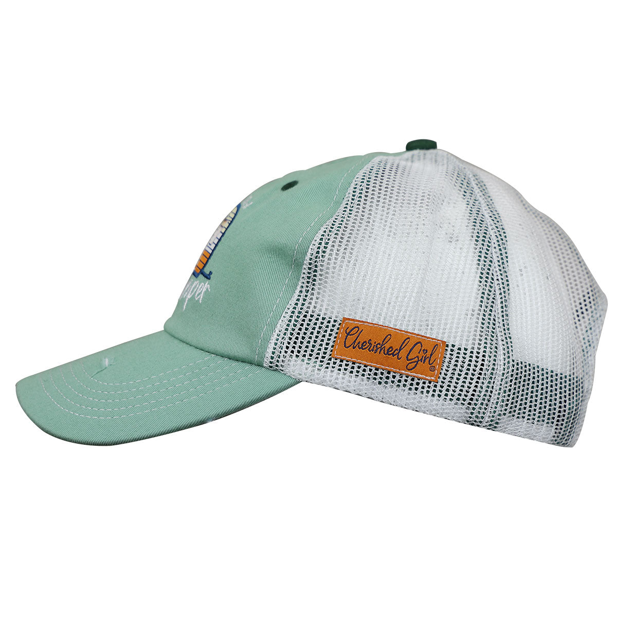 Cherished Girl Womens Cap Happy Camper