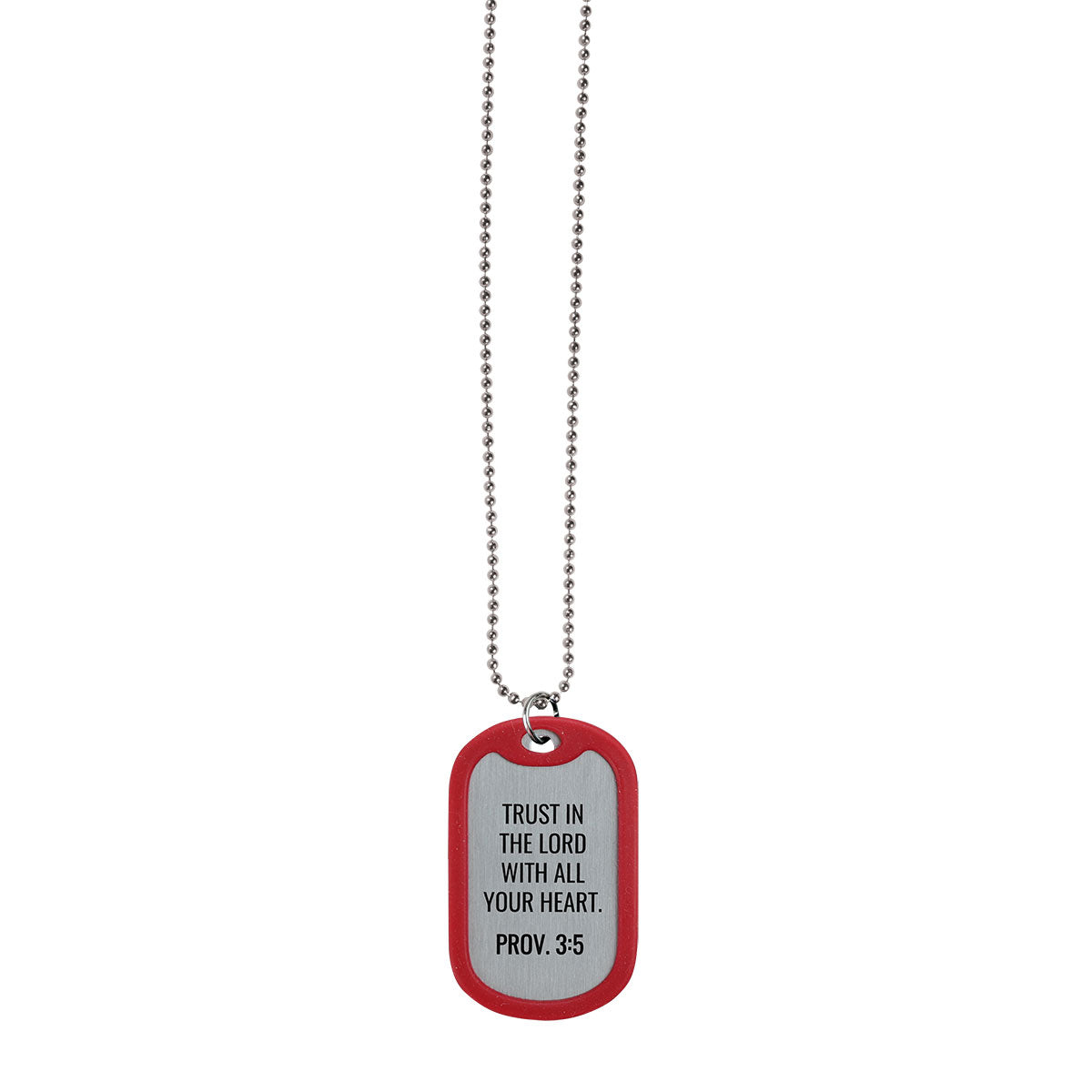 Faith Gear Dogtag Necklace In God We Trust