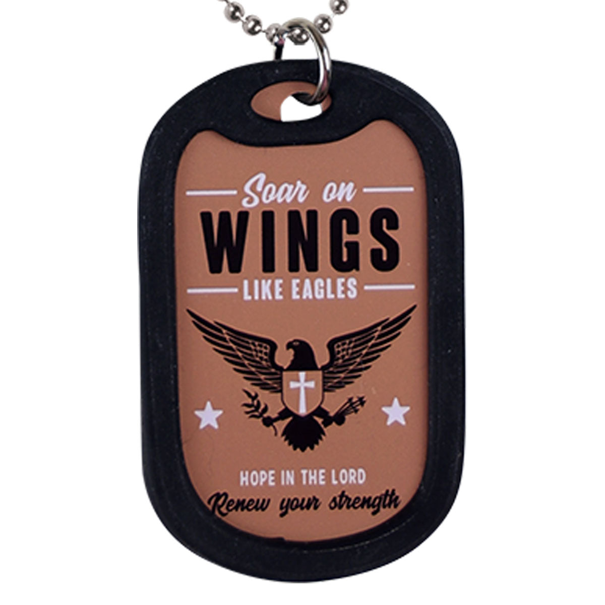 Faith Gear Dogtag Necklace Wings