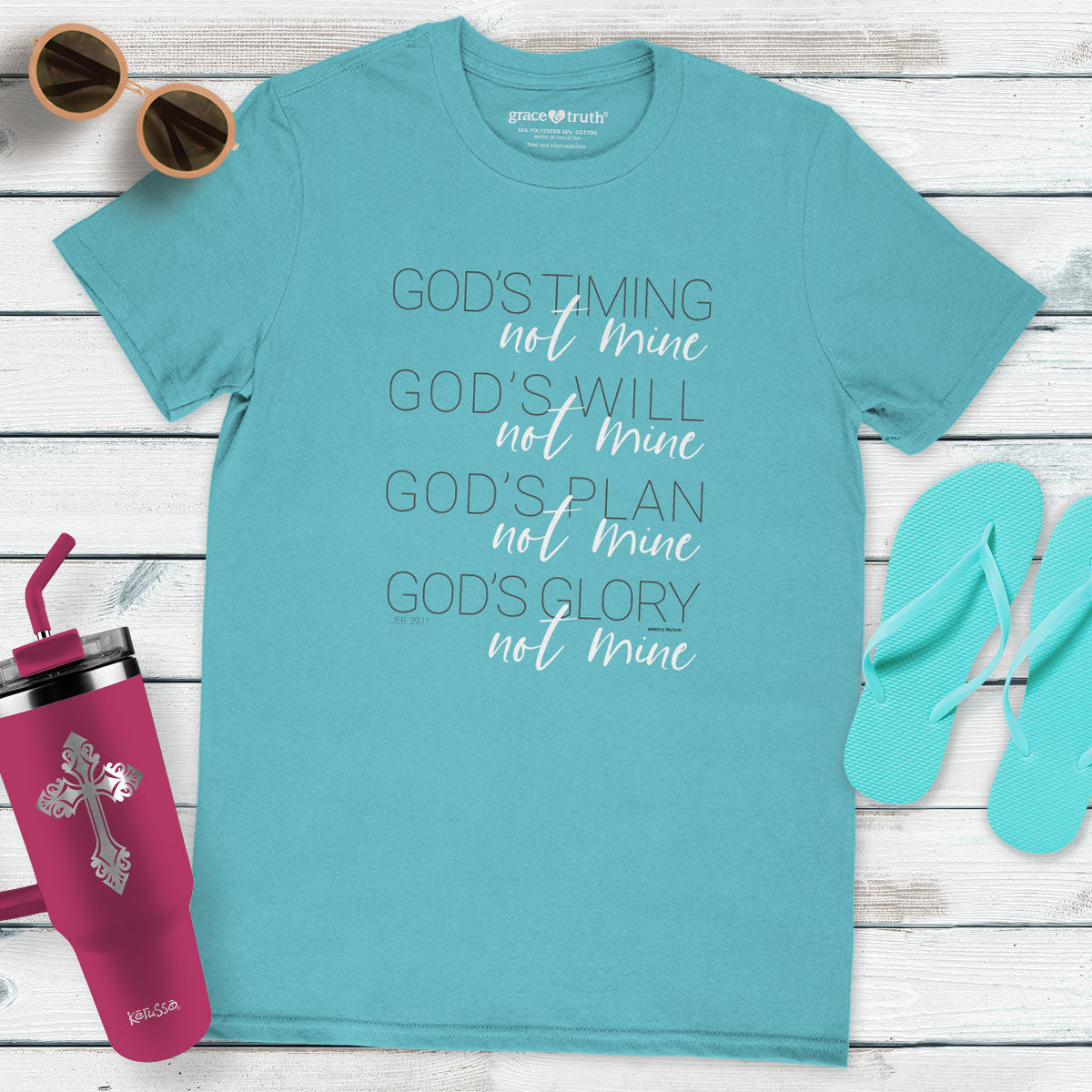 grace & truth Womens T-Shirt God's Timing