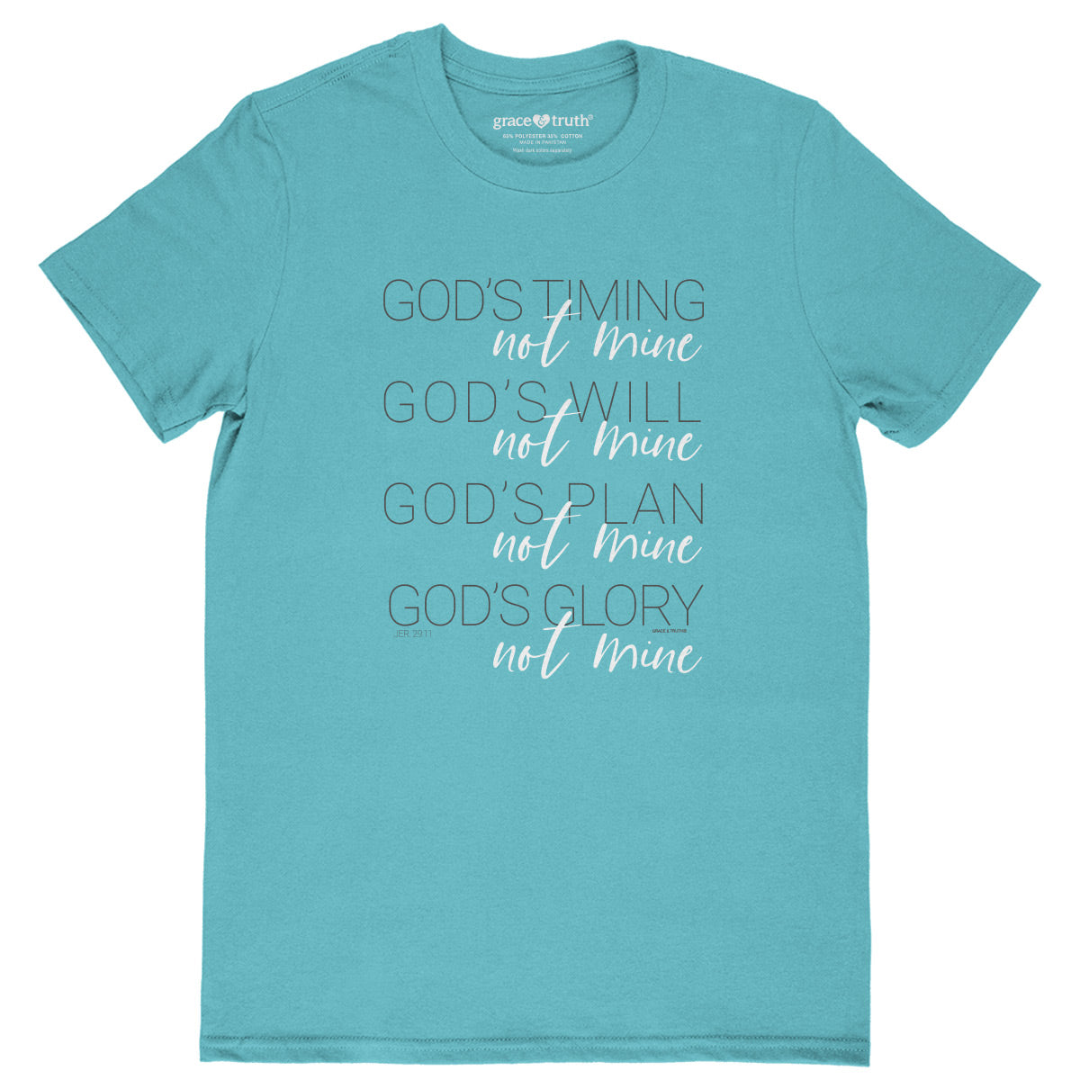 grace & truth Womens T-Shirt God's Timing