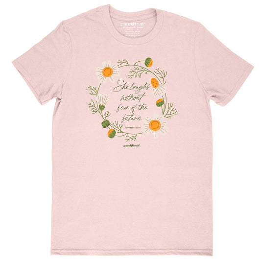 grace & truth Womens T-Shirt Laugh Daisies