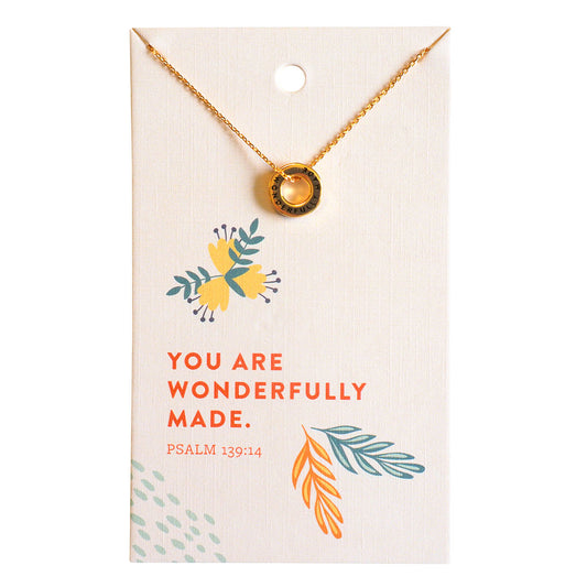 grace & truth Wonderfully Made Keepsake Necklace