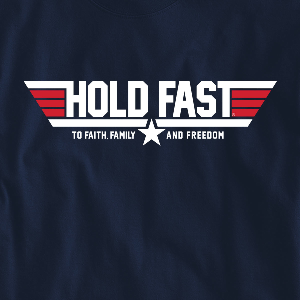 Hold Fast Mens Long Sleeve T-Shirt Soar On Wings