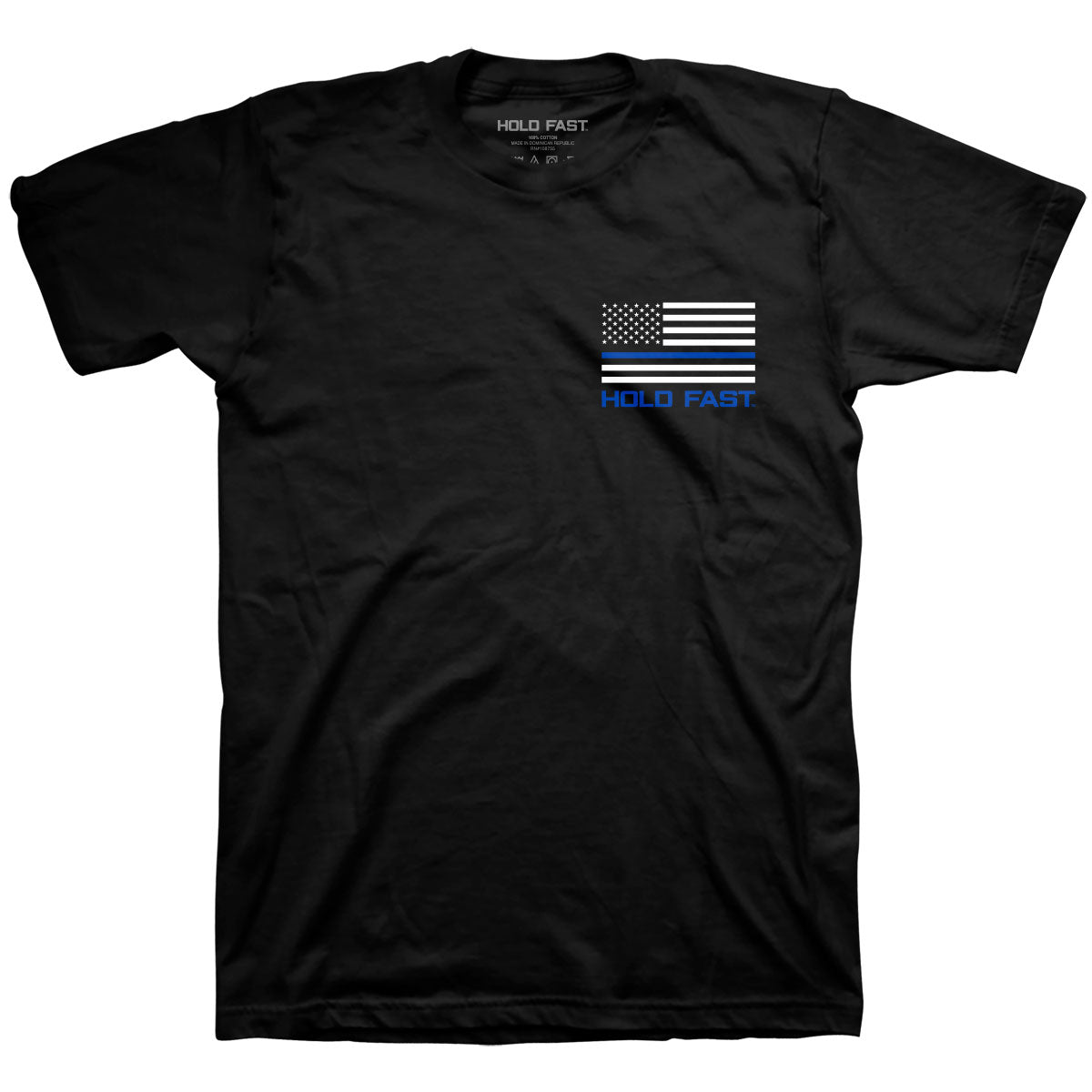 HOLD FAST Mens T-Shirt Police Flag