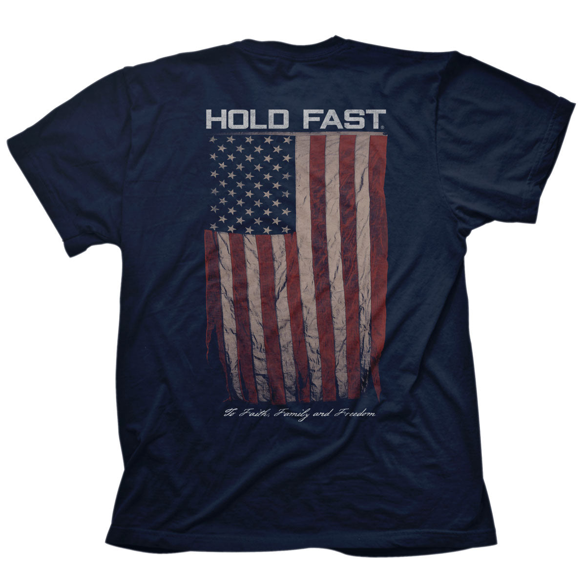 HOLD FAST Mens T-Shirt Antique Flag