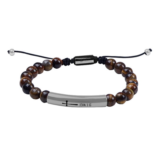 Kerusso Mens Bracelet John 3:16 Bead