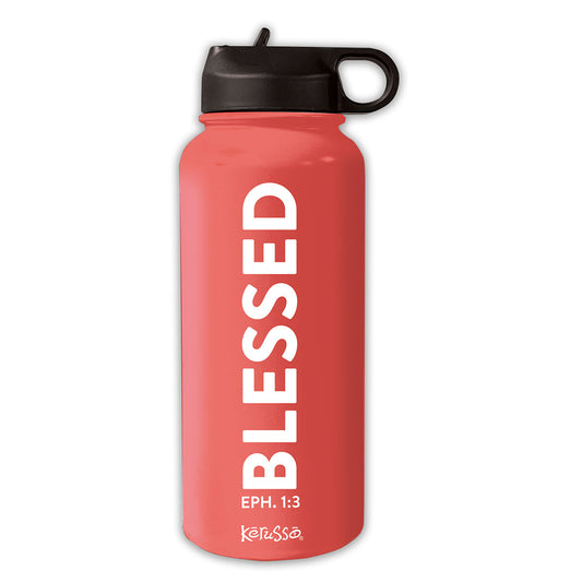 Kerusso 32 oz Stainless Steel Bottle Blessed