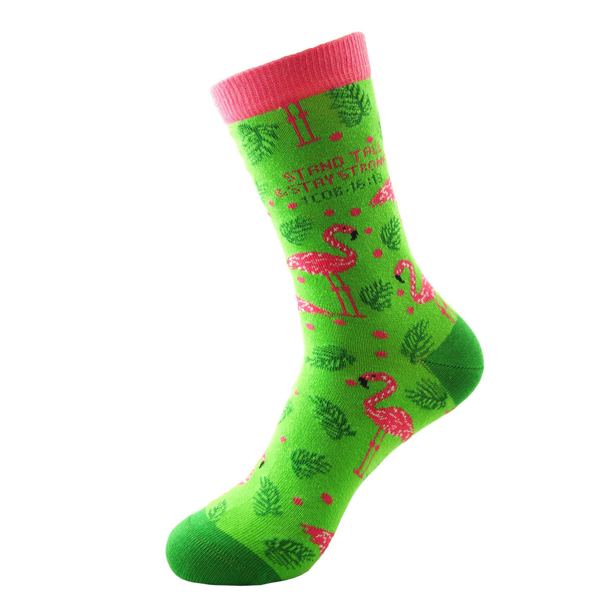 Kerusso Crew Socks Flamingo