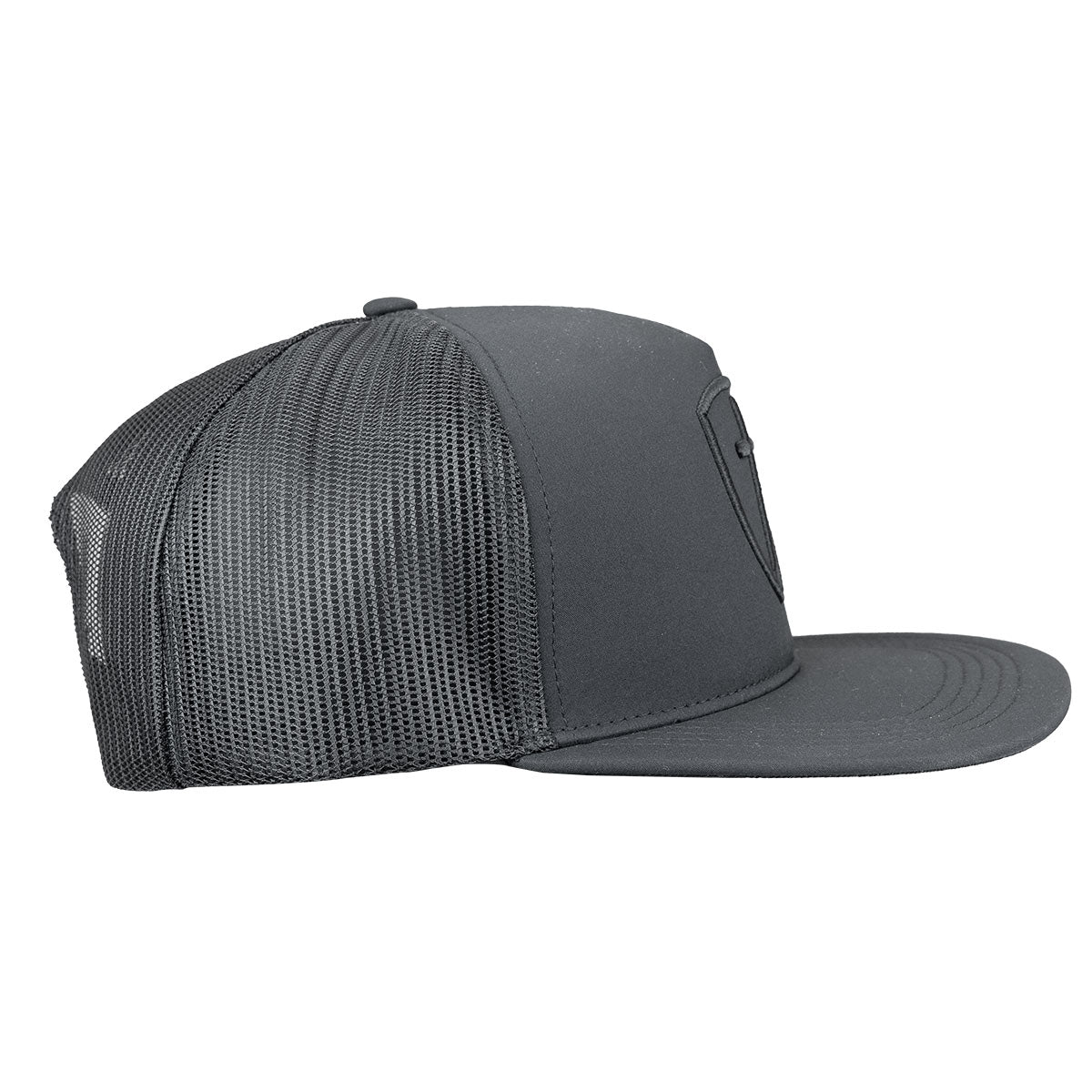 Kerusso Mens Cap Black Cross And Shield